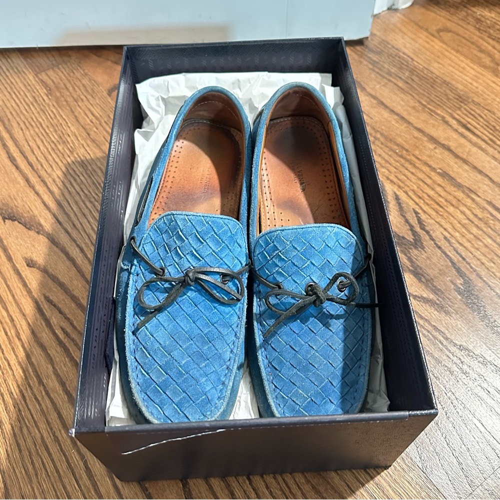 BOTTEGA VENETA Intrecciato Suede loafers Moccasins size 42